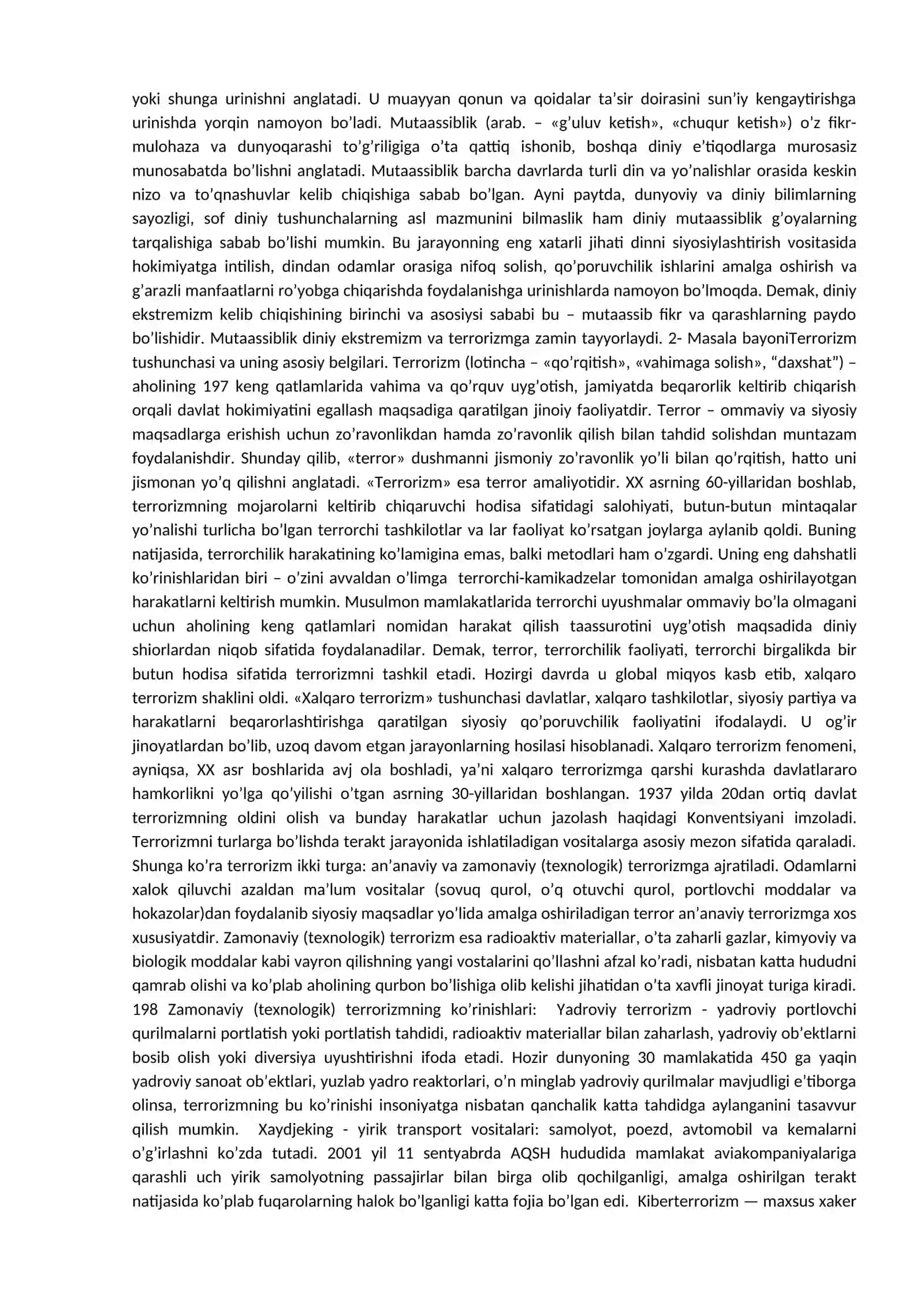 Diniy mutassiblik va dindorlik 2