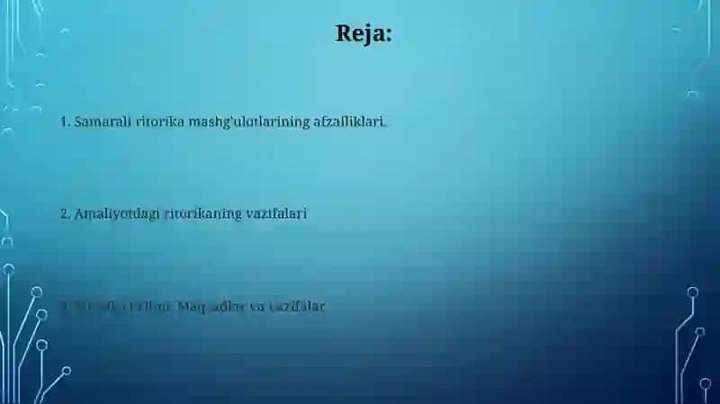 Ritorika Fanining Maqsad va Vazifalari 2
