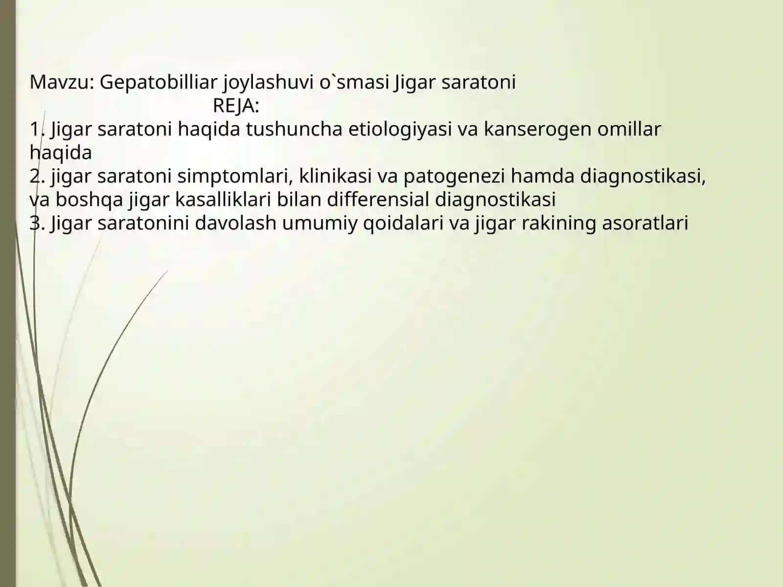 Gepatobilliarjoylashuvio`smasiJigarsaratoni 2