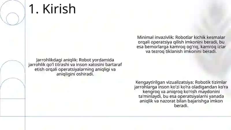 Robotlashtirilgan Xirurgiya Amaliyoti 2