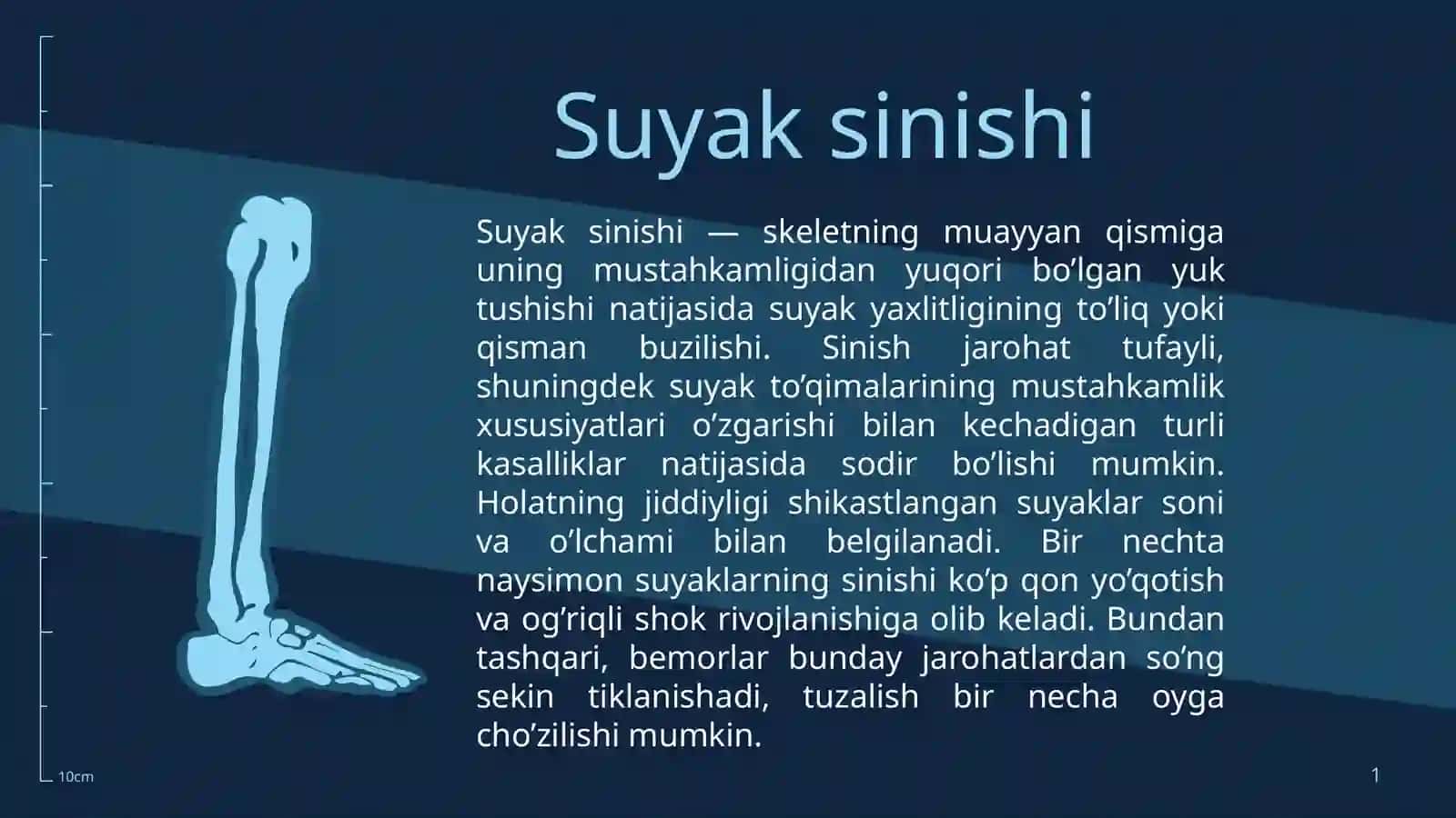 Suyak va bo’g’imlarning shikastlanishi va ularda birinchi yordam 2