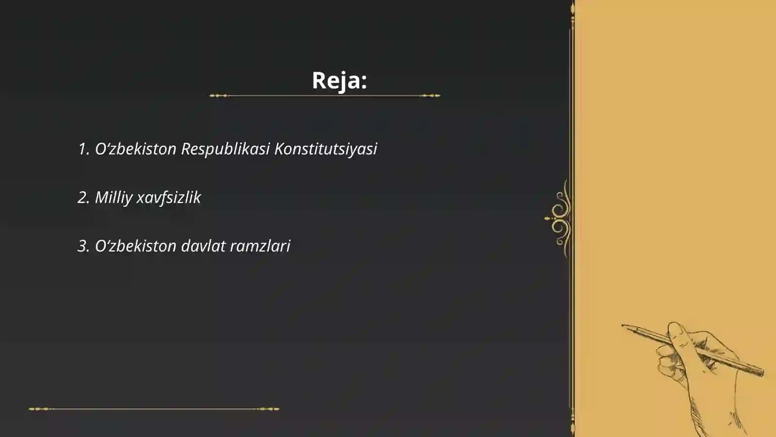 Oʻzbekiston Respublikasi Konstitutsiyasi 2