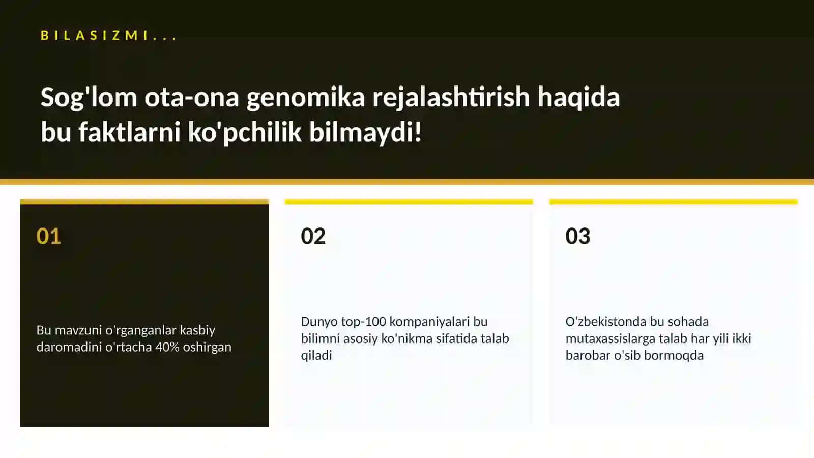 BIOTEXNOLOGIYA VA GENOMIKA 2