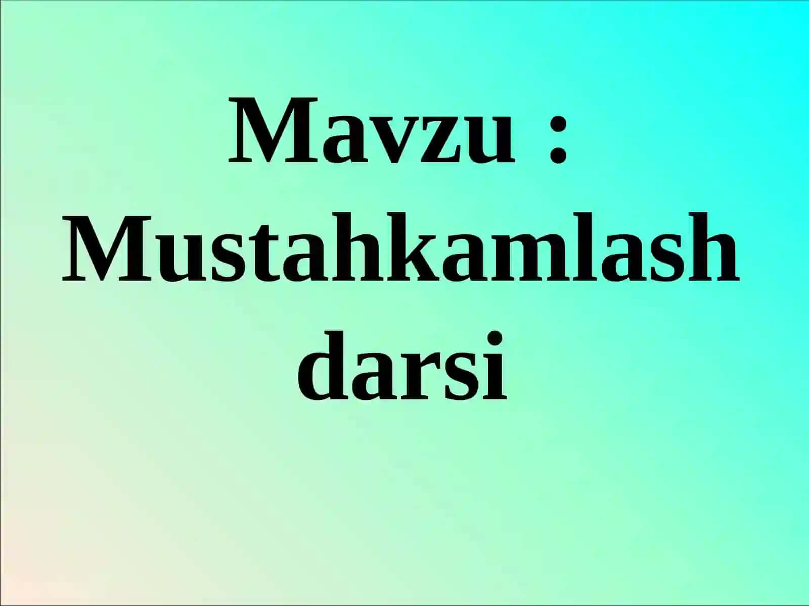 2-sinf ona tili va o`qish savodxonligi: Mustahkamlash darsi 2