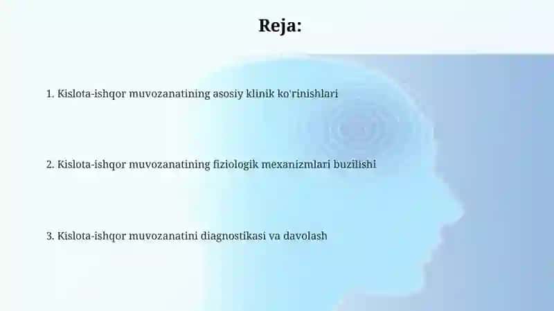 Kislota ishqor buzilishining asosiy koʻrinishlari 2