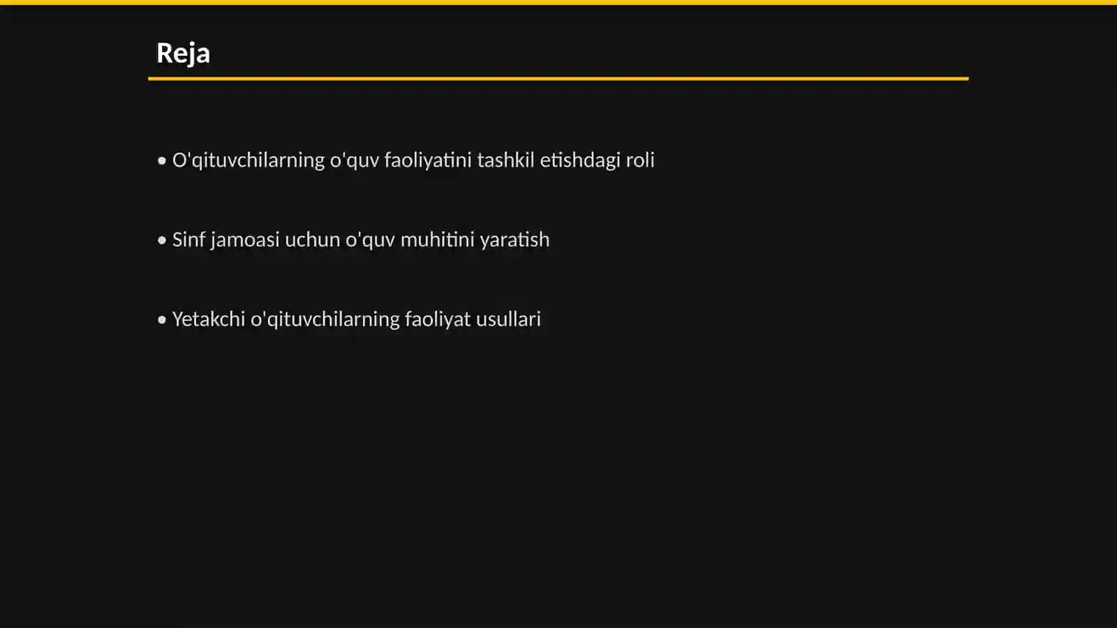 Sinf jamoasi bilan o‘quv faoliyatni tashkil etish bo'yicha yetakchi o'qituvchilarning tajribasi 2