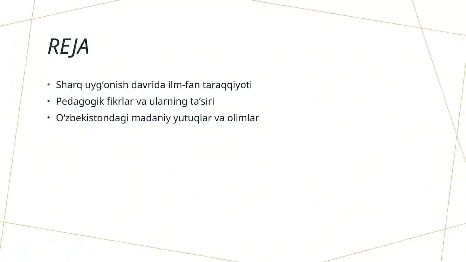 Sharq uygʻonish davrida ilm fan va pedogogik fikrlar 2