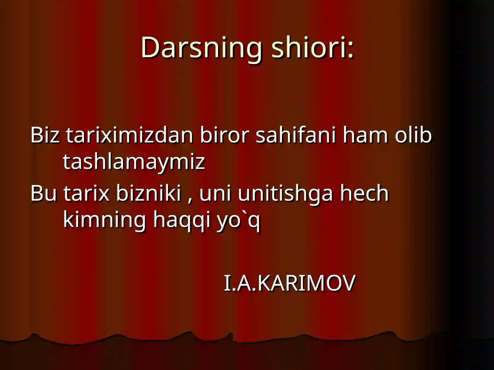 SAMARQAND SHAHAR UMUMIY O’RTA TA’LIM MAKTAB SINFO’QITUVCHI:SIROJOVA X.A 2