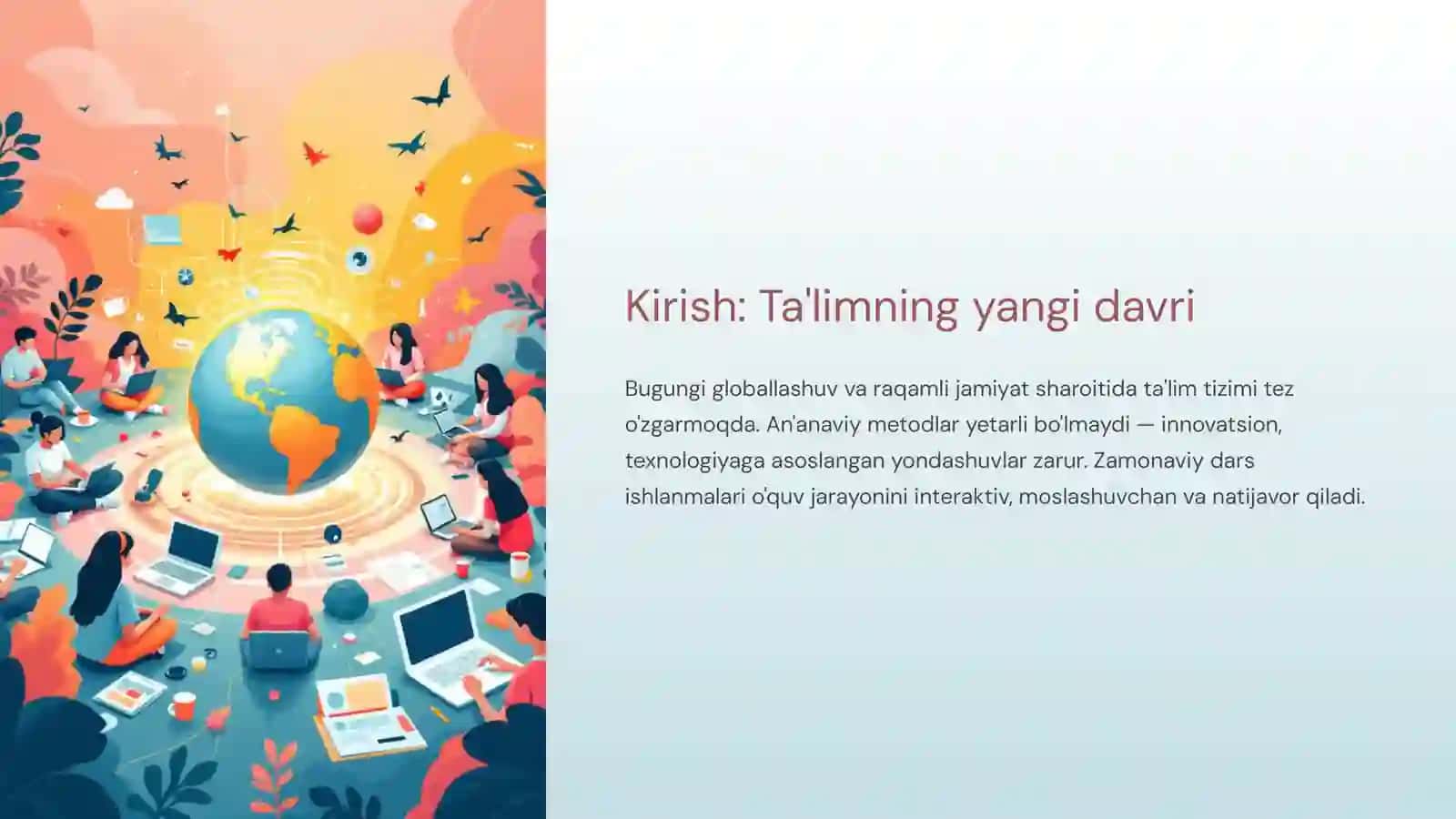 Zamonaviy ta'lim texnologiyalari asosida dars ishlanmalarini tuzish va tahlil qilish 2