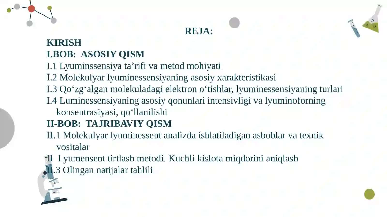Lyuminssensiya analiz metodi 2