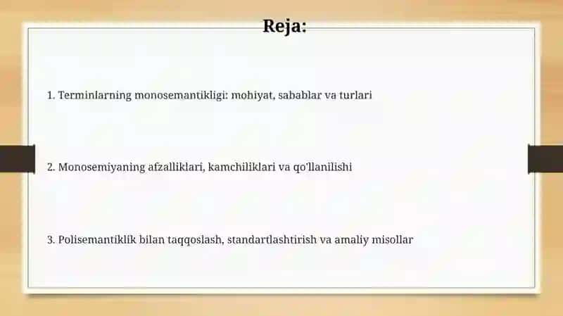 Terminlarning monosemantik xarakteri 2