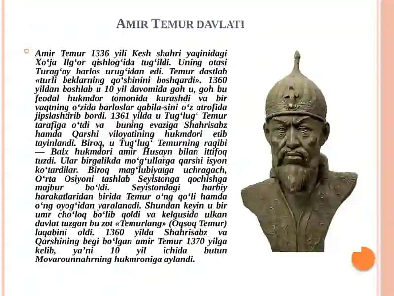 TEMURIYLAR VA SHAYBONIYLARDA VRITARIXSHUNOSLIGI 2