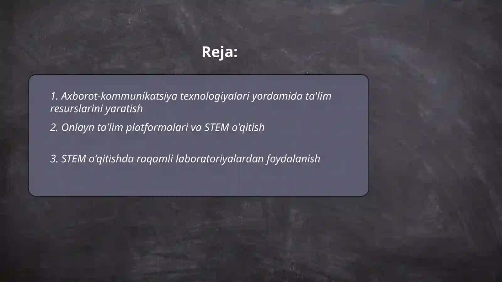 STEM fanini oʻqitishda axborot-kommunikatsiya texnologiyalaridan foydalanish 2