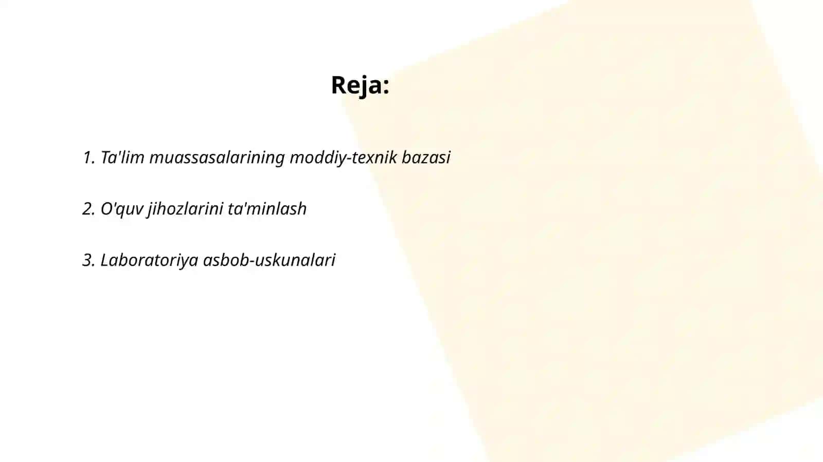 Tarbiya jarayonini tashkil etishda moddiy-texnik taʼminot 2