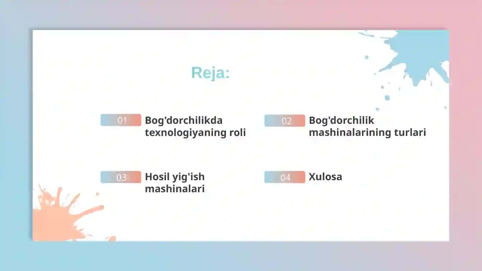 Bog'dorchilik mashinalari 2
