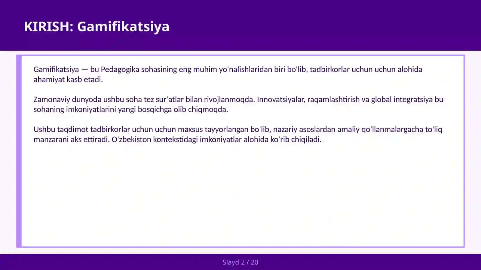 Gamifikatsiya 2