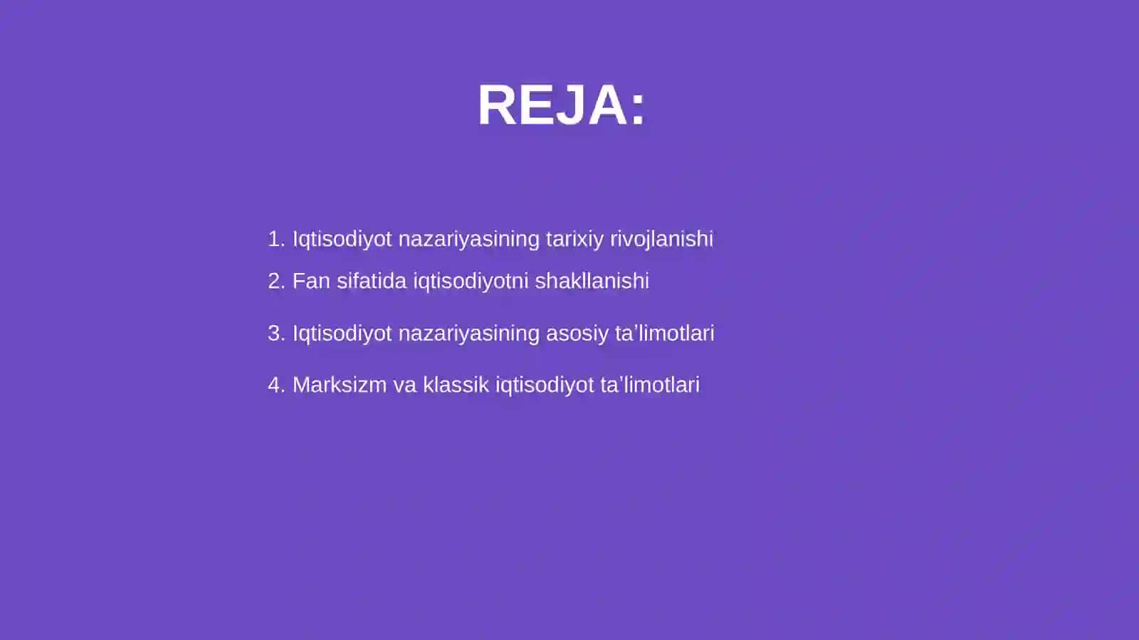 Iqtisodiyot nazariyasi 2