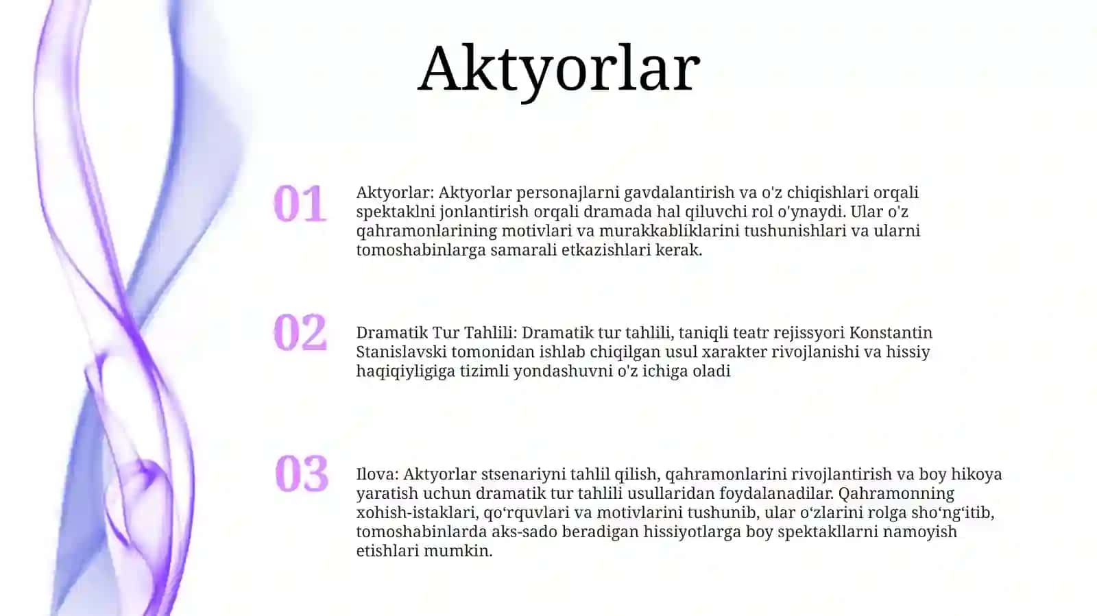 Dramatik Tur Tahlili 2