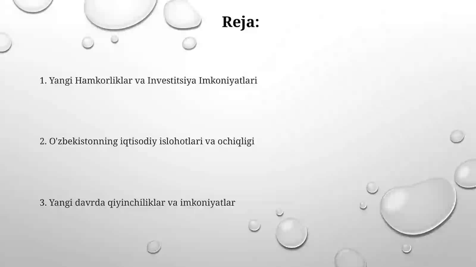 Yangi Hamkorliklar va Investitsiya Imkoniyatlari 2