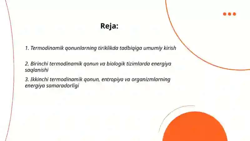 Termodinamik qonunlar va ularni tiriklikda tadbiqini o'rganish. Kleman dezorm usulida solishtirma issiqlik sigimini nisbatini aniqlash 2