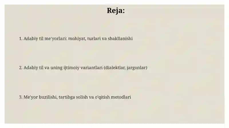 Adabiy til me'yorlari 2