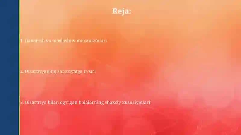 Dizartriya kamchiligiga ega bolalarning shaxs xususiyatlari 2