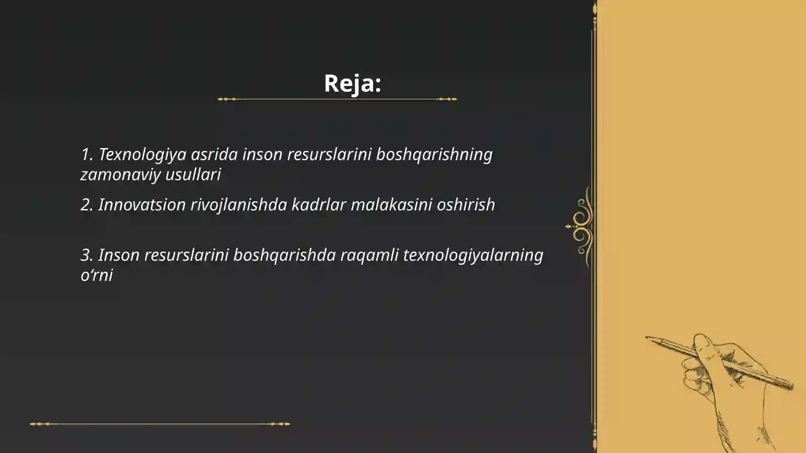 Inson resurslarini boshqarishning zamonaviy usullari 2
