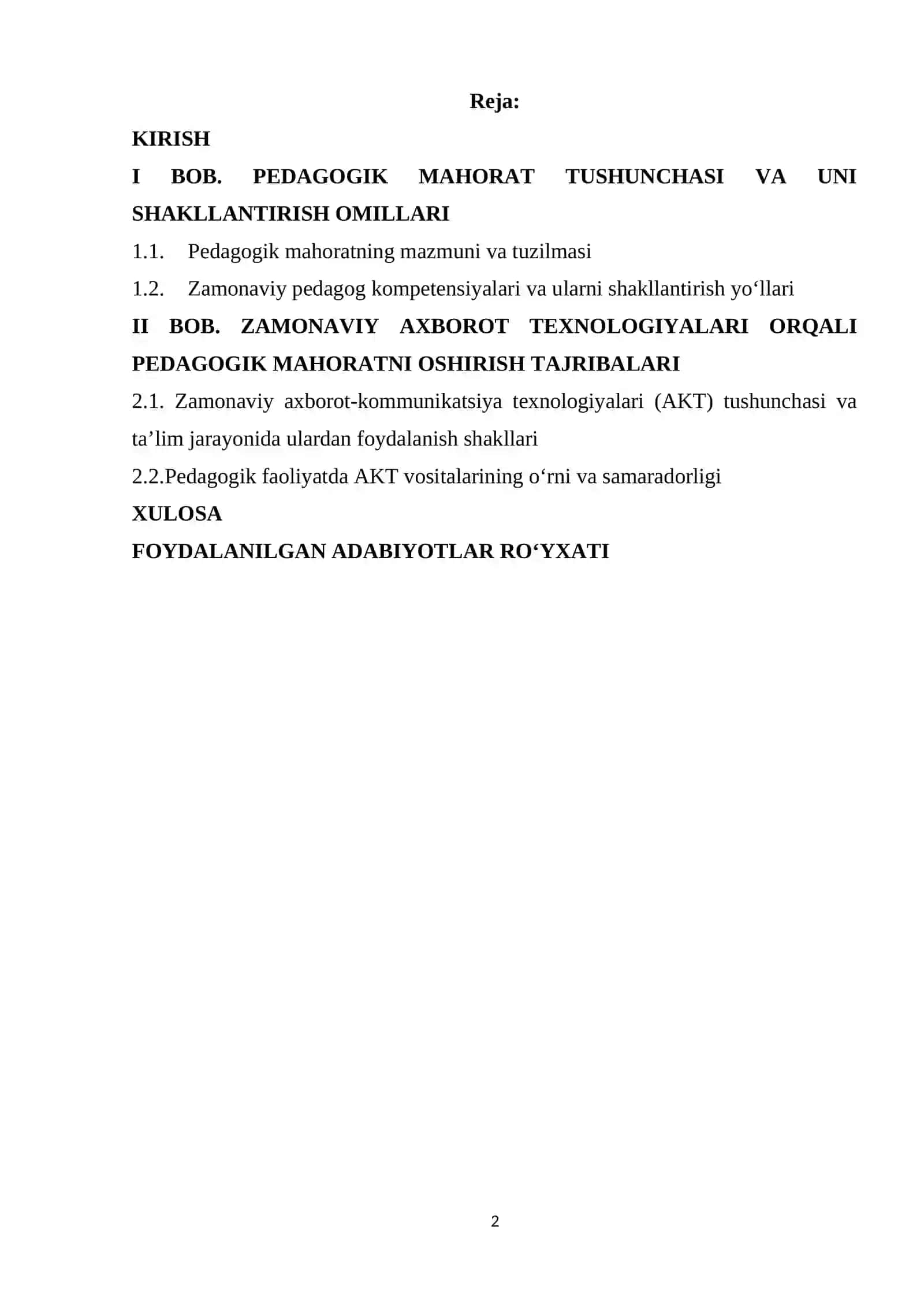 Pedagogik mahoratni oshirishda zamonaviy axborot texnologiyalarning ahamiyati 2