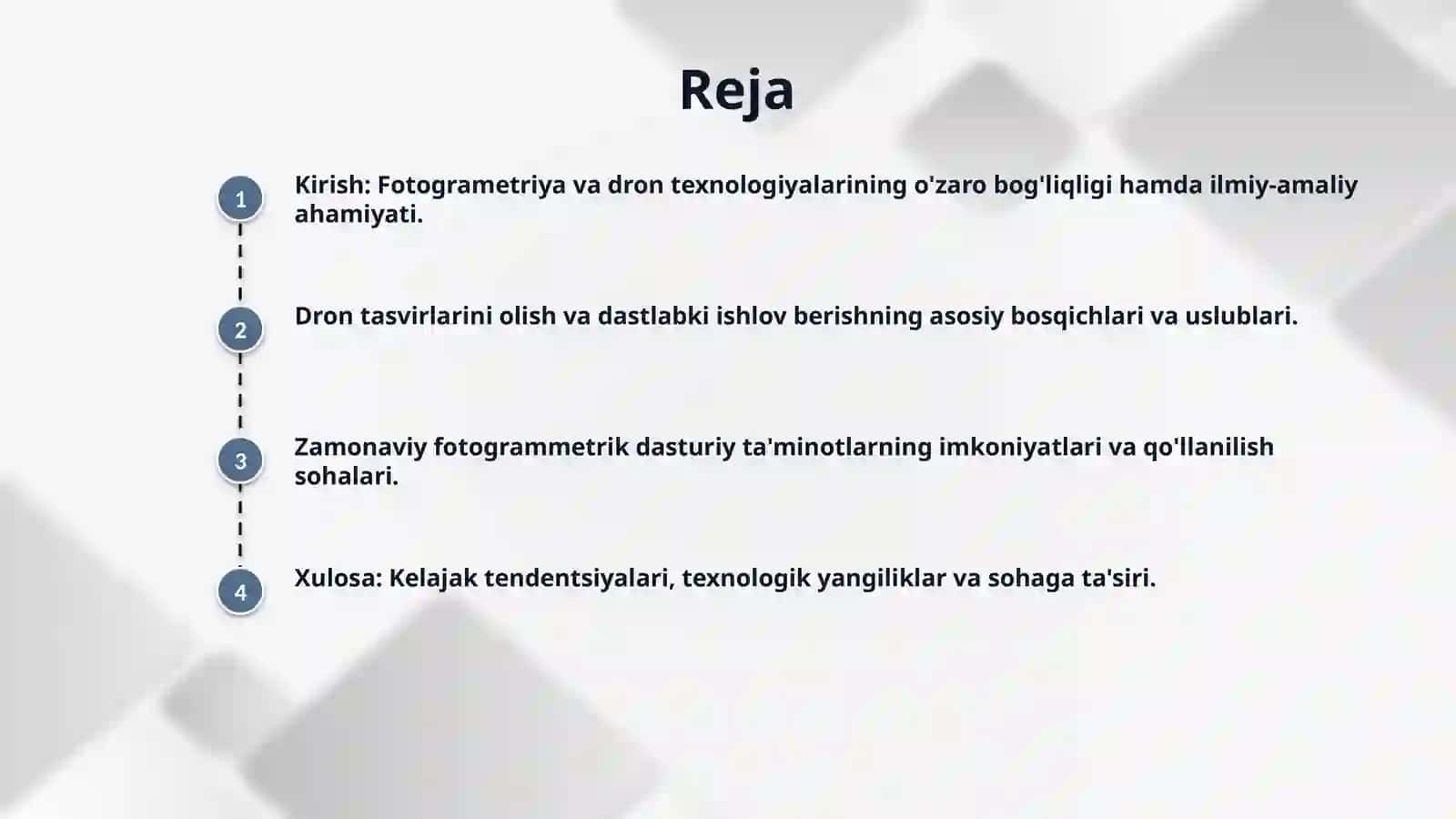 Fotogrametriya va dron tasvirlarini qayta ishlash dasturlari. 2