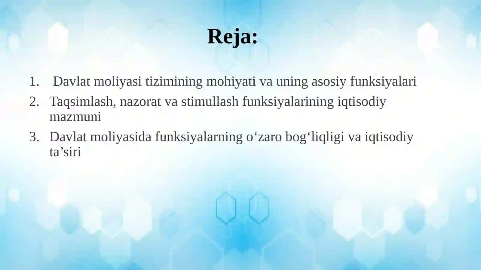 Davlat moliyasi tizimida taqsimlash 2