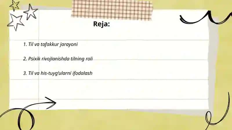 Psixik jarayonlarni shakillanishida tilning ahamiyati 2