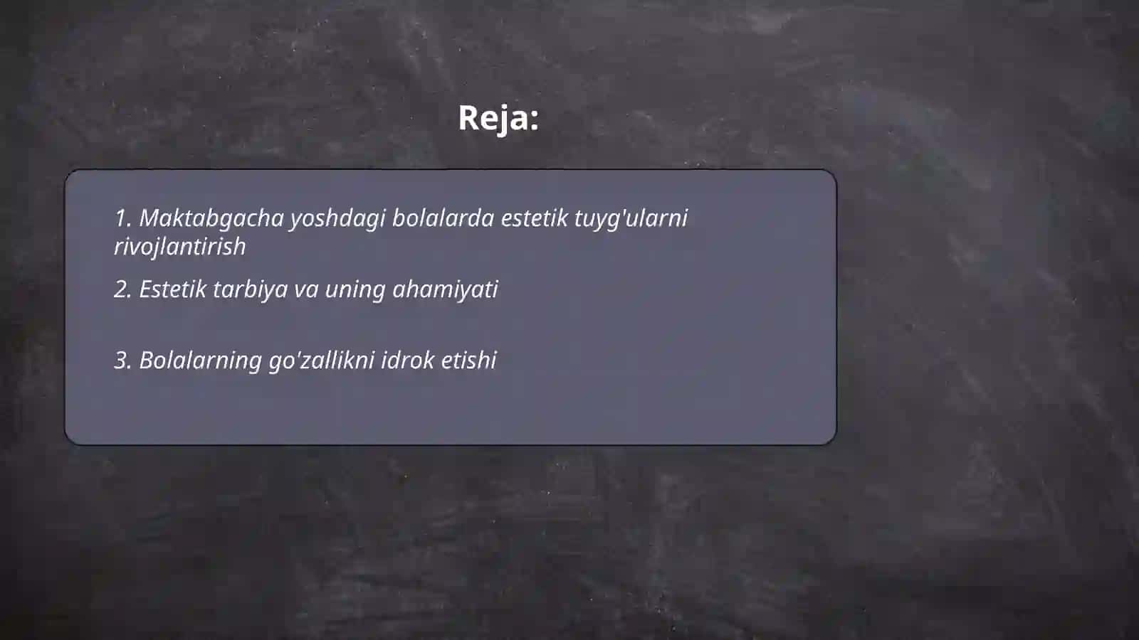 Maktabgacha yoshdagi bolalarga estetik tarbiya berish mazmuni 2