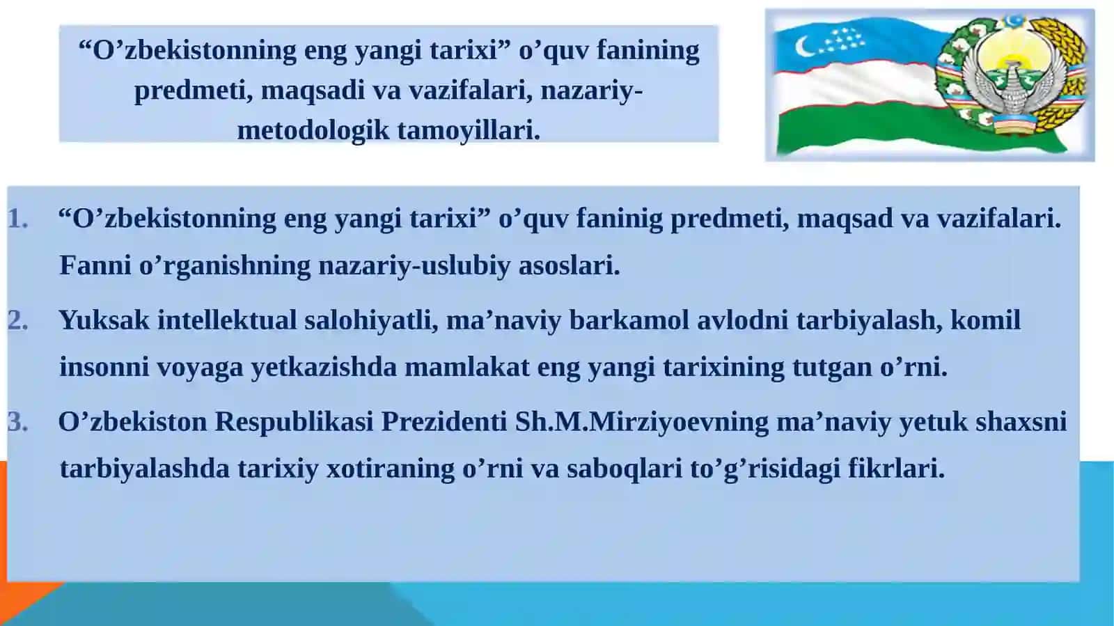 O’zbekistonning eng yangi tarixi 2