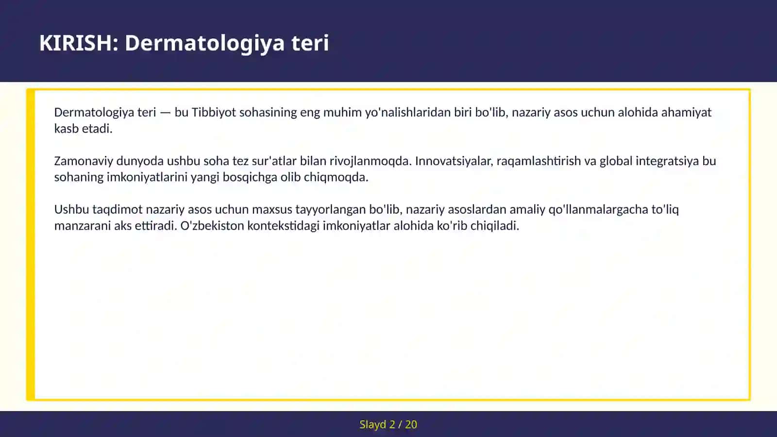 Dermatologiya teri 2