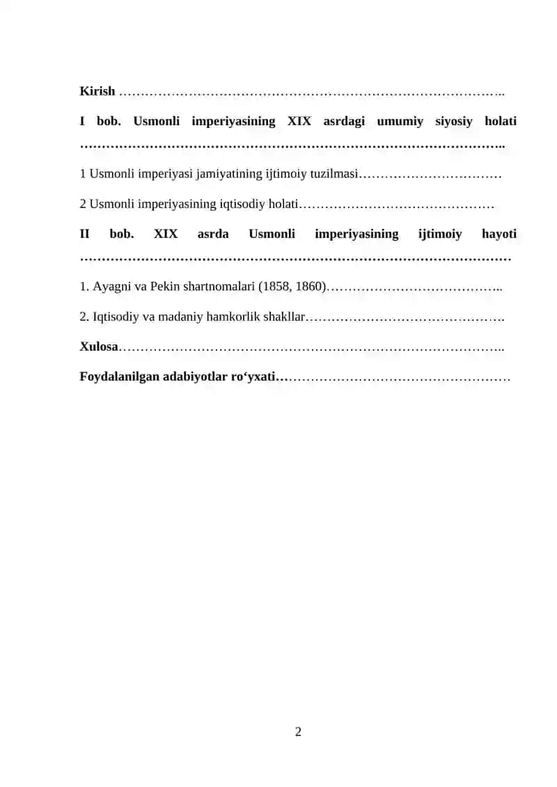 XIX asrda Usmonli imperiyasi ijtimoiy iqtisodiy hayoti 2