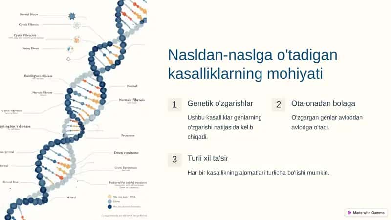 Nasldan-naslga o‘tadigan kasalliklar 2