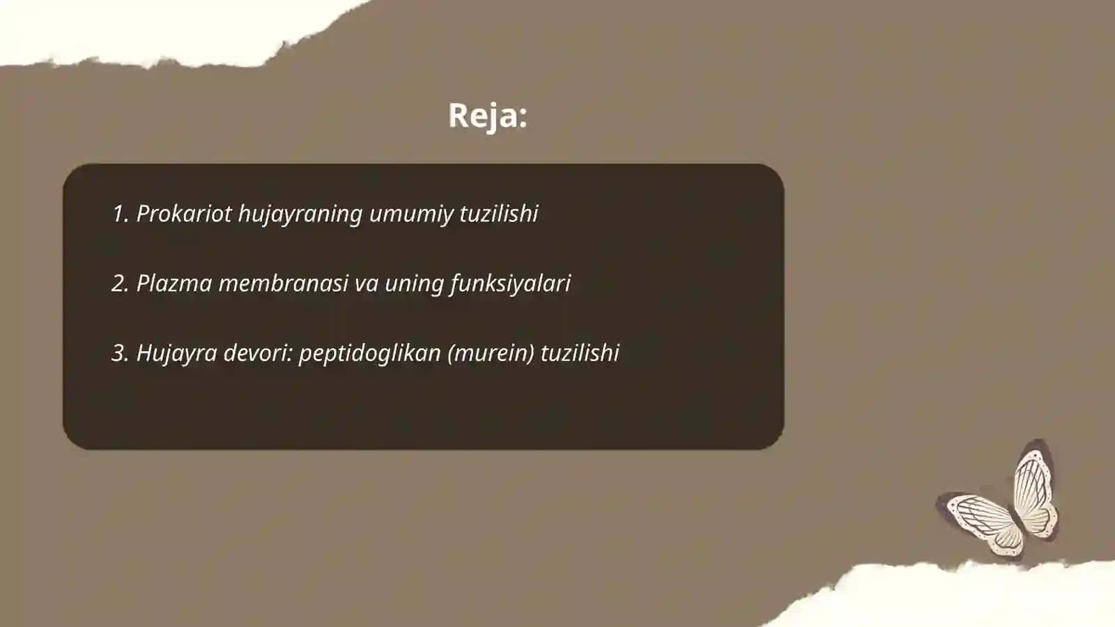 Prokariot hujayralarning tuzilishi 2