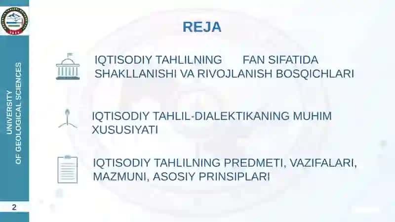 IQTISODIY TAHLILNING FAN SIFATIDA SHAKLLANISHI VA RIVOJLANISH BOSQICHLARI 2