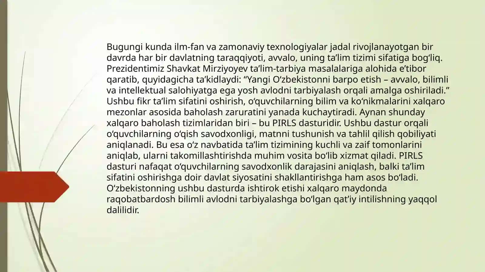 3-mavzu:PIRLSxalqarobaholashdasturihaqidaasosiyma’lumotlar 2