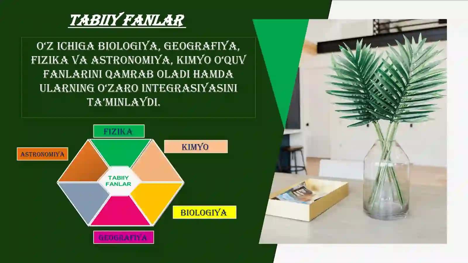 Maktabda tabiiy fanlarni  oʻqitish samaradorligini  oshirish 2