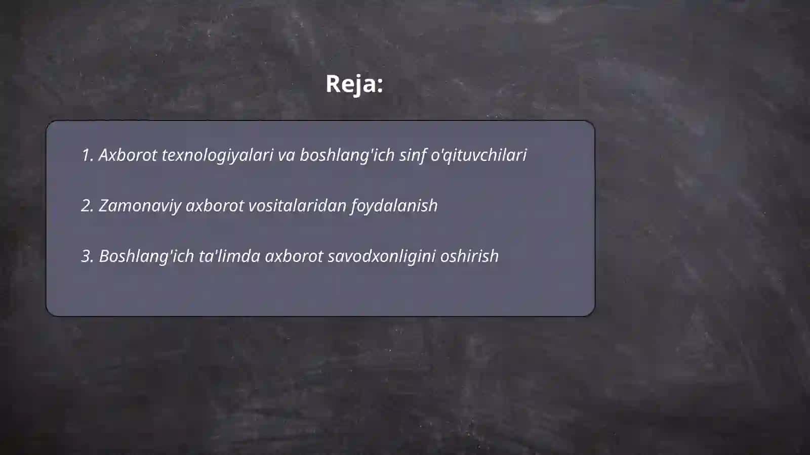 Axborot texnologiyalari va boshlang'ich sinf o'qituvchilari 2