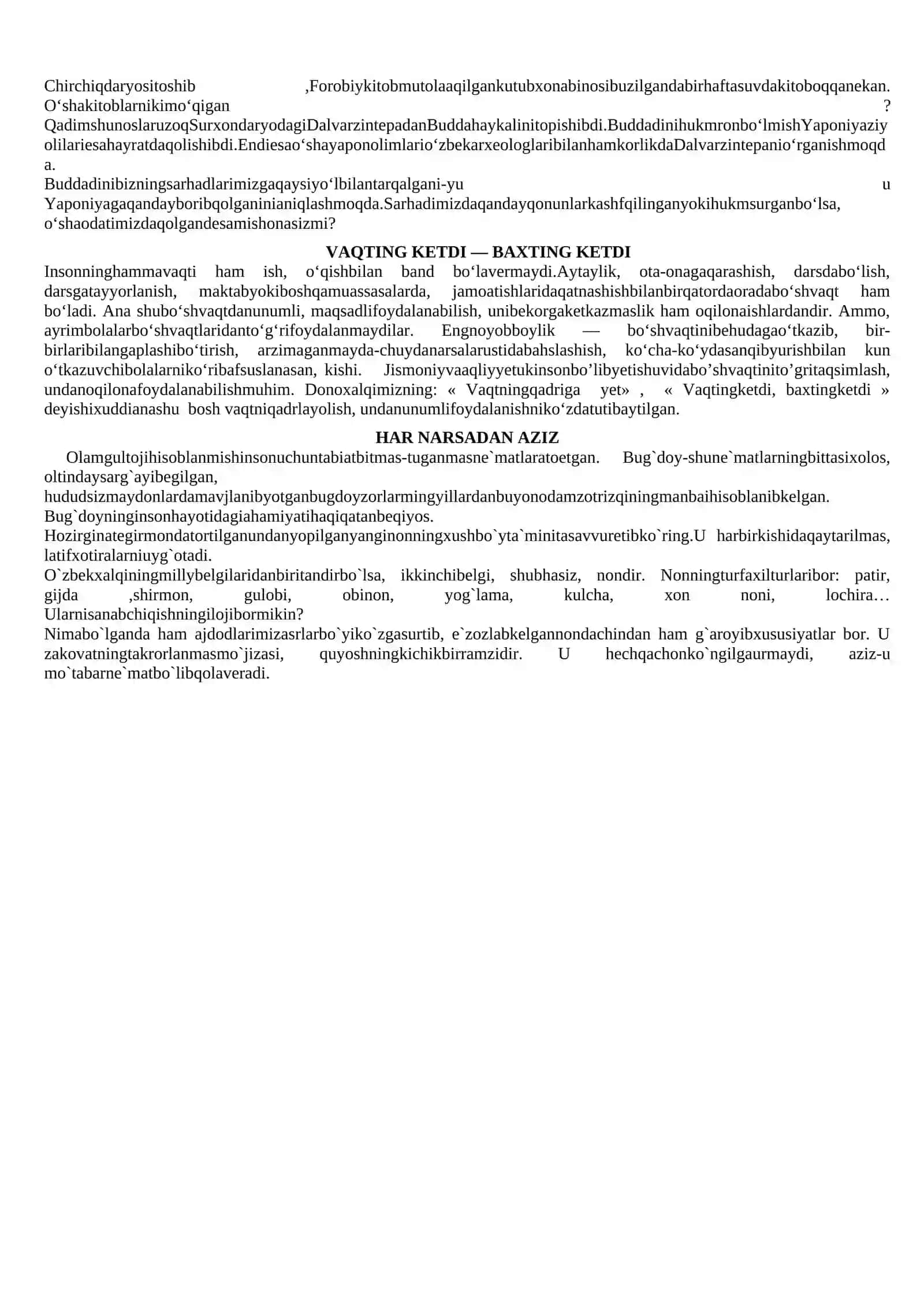 Ichki ishlar litseyiga diktant to‘plami 2