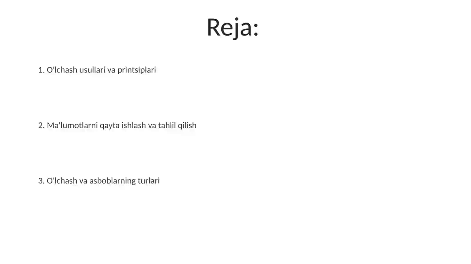 Oʻlchash va vositalar qurlmasi 2