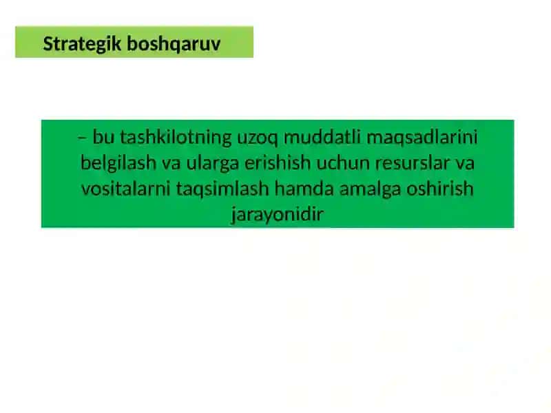 STRATEGIK BOSHQARUV VA MONITORING 2
