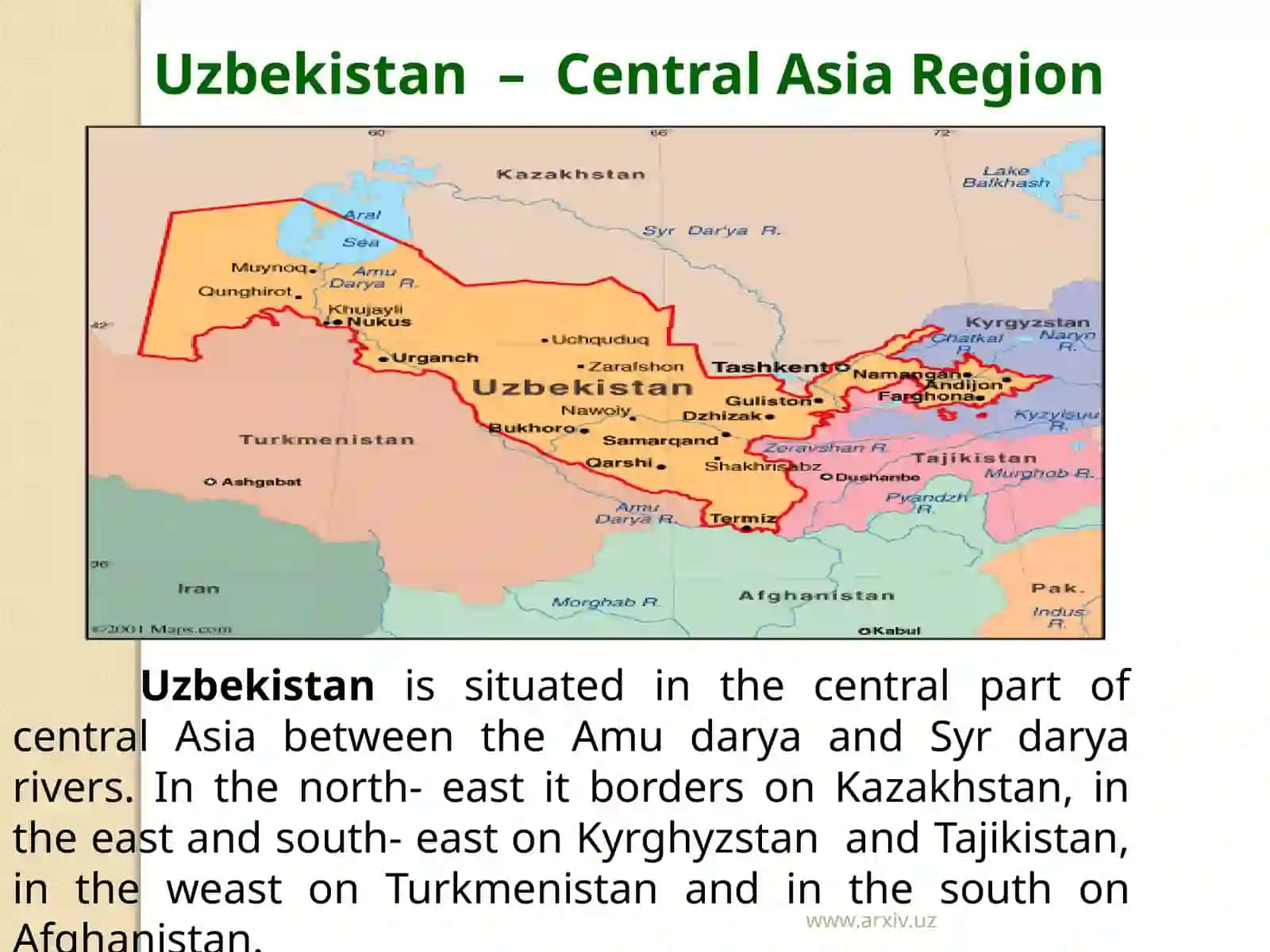 General facts about Uzbekistan 2