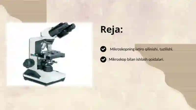 Mikroskop bilan ishlash . 2