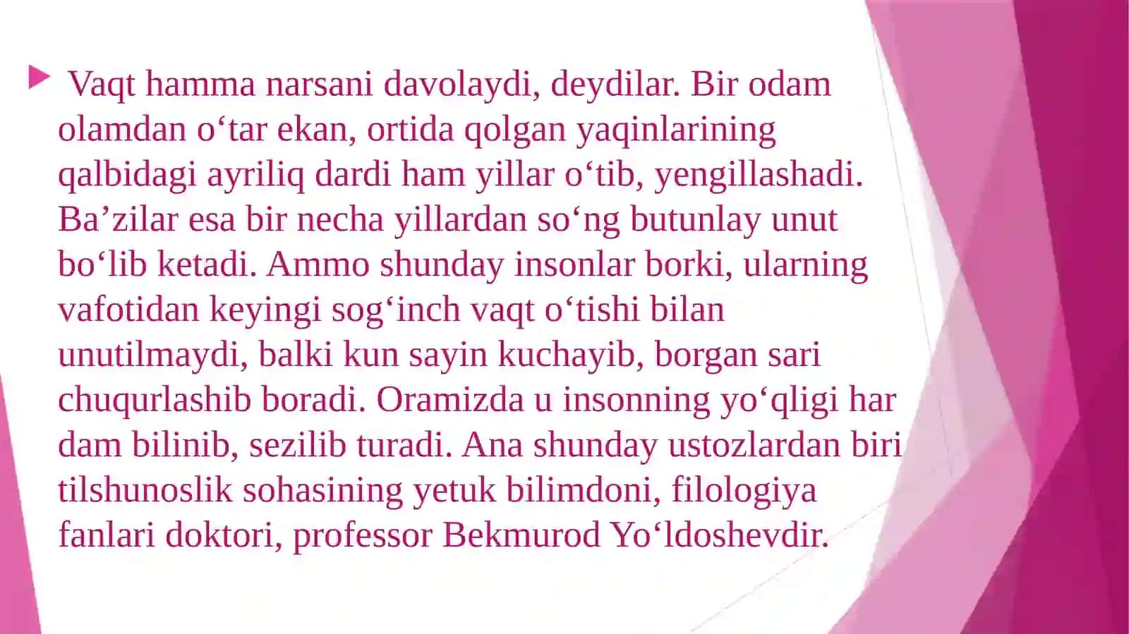 O‘ZBEK TILI VA ADABIYOTI 2