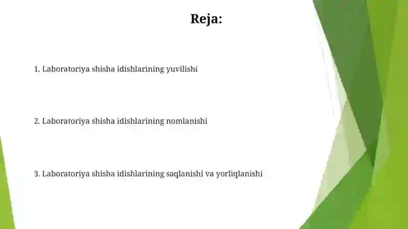 Laboratoriya shisha idishlarini nomlash,yuvish,saqlash va yorliqlash 2
