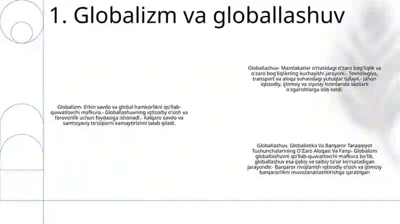 Globalizm va globallashuv 2