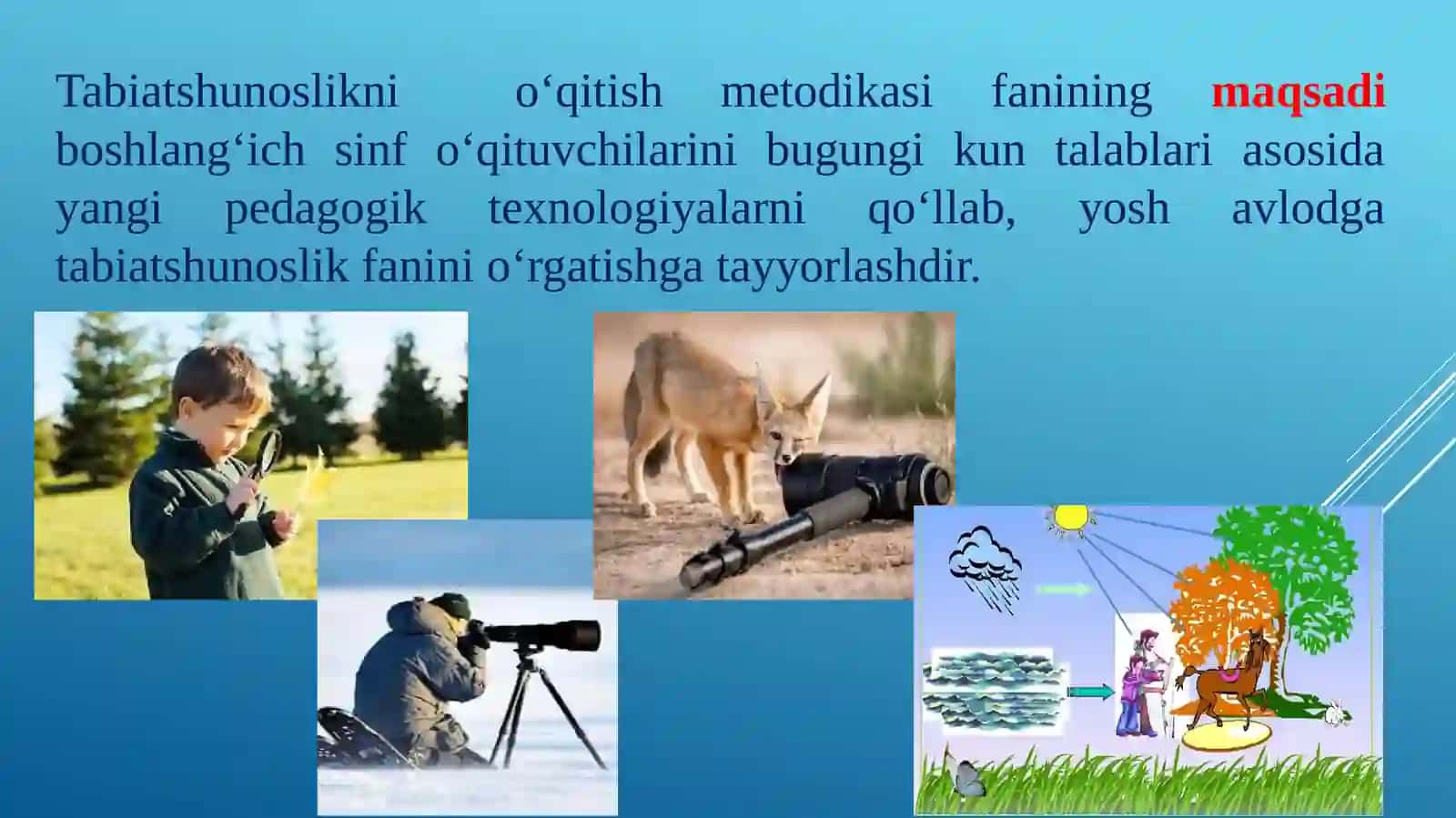 Tabiiy fanlar nazariyasi va metodikasining predmeti, maqsad va vazifalari va tadqiqot metodlari 2